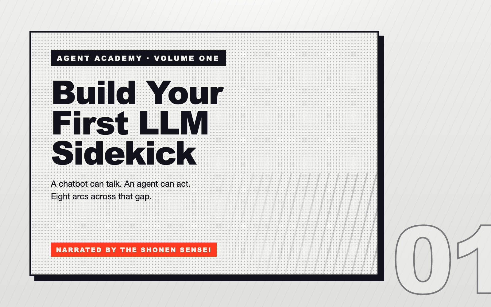 Cover of Agent Academy: Build Your First LLM Sidekick