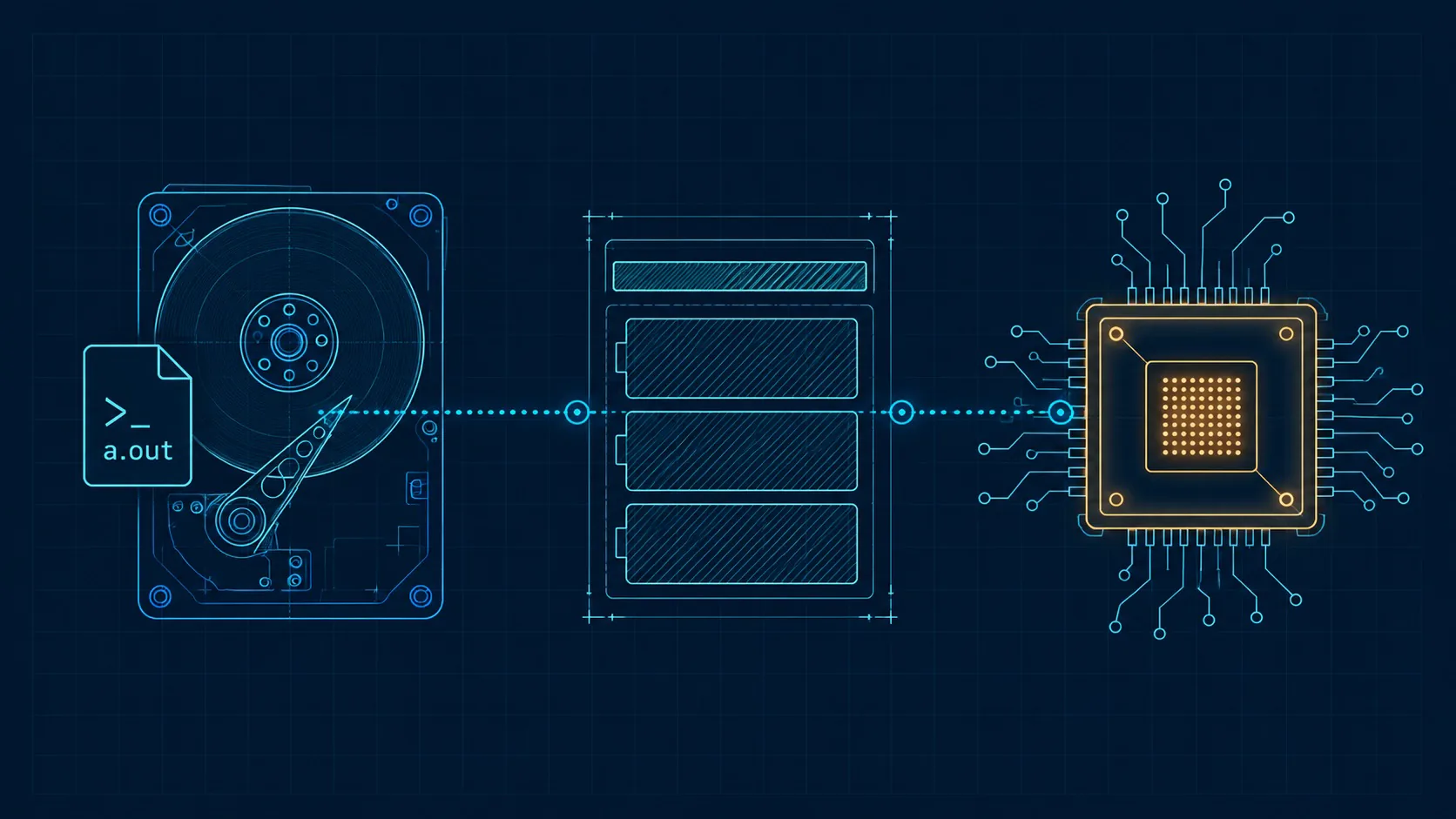 Cover of From Disk to CPU: How Linux Runs Your Programs