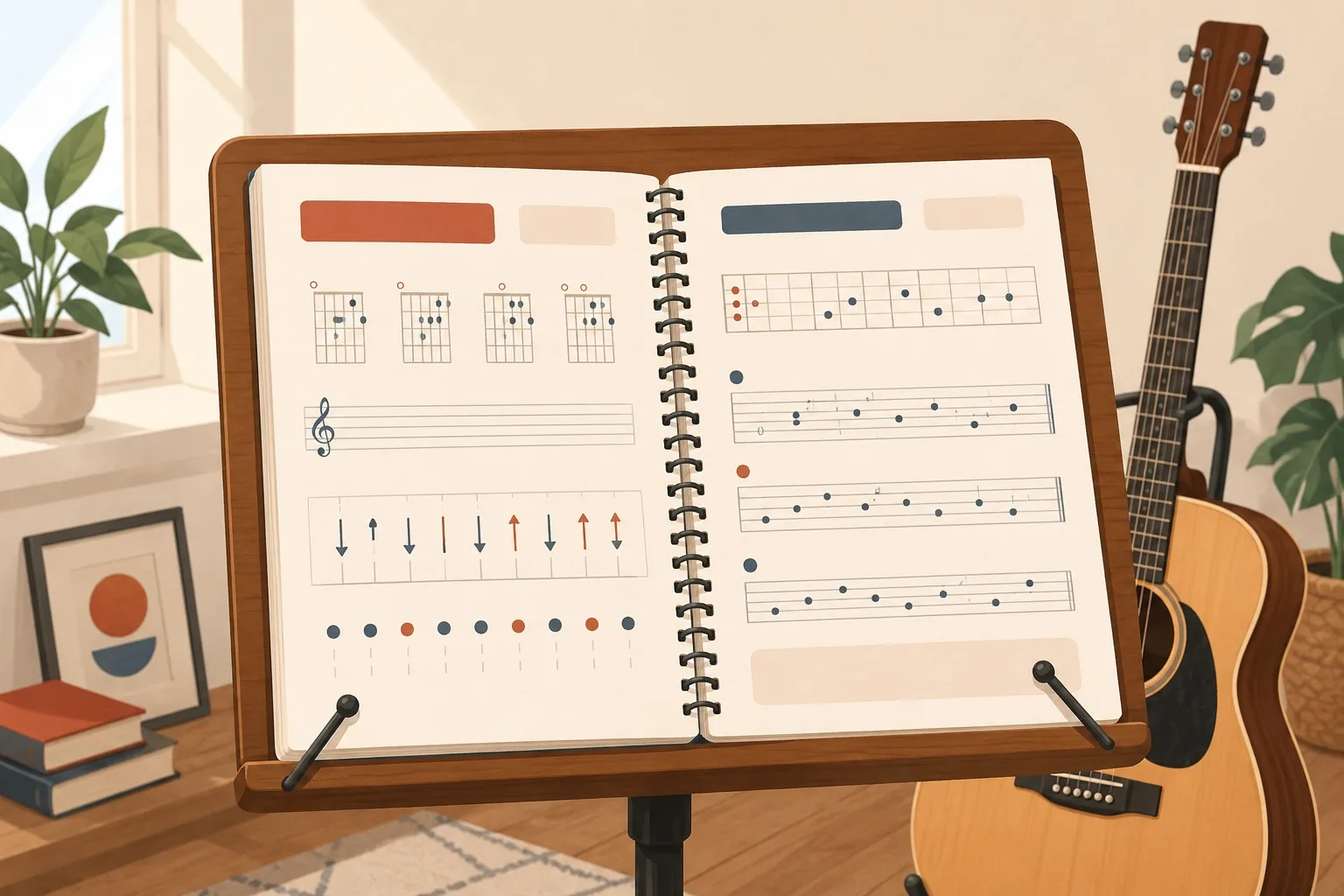 Cover of Guitar Pocket Reference: CAGED Chords & Pentatonic Scales